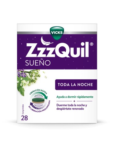 ZzzQuil Sueño Toda La Noche 28 Comprimidos