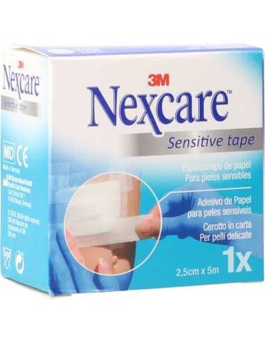 Nexcare Esparadrapo Papel Blanco 2.5 cm x 5 m