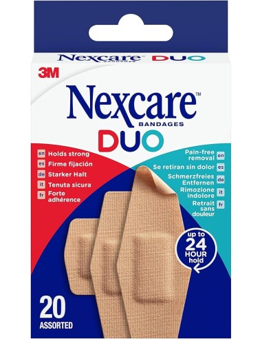 Nexcare Duo Tiritas Surtidas 20 Unidades