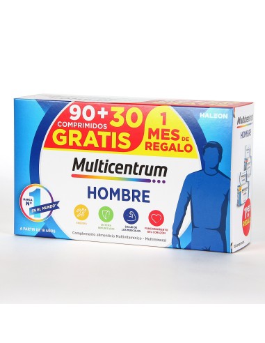 Multicentrum Hombre 90 Cmprimidos + GRATIS 30 Comprimidos