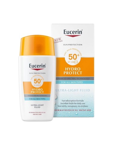 Eucerin Sun Face Hydro Protect Ultra-Light Fluid FPS 50+ Tono Claro 50 ml