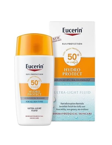 Eucerin Sun Face Hydro Protect Ultra-Light Fluid FPS 50+ Tono Medio 50 ml