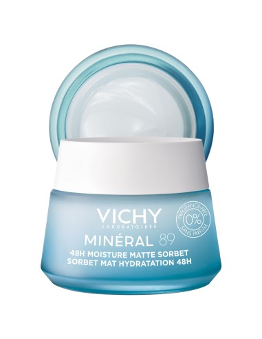 Vichy Mineral 89 Gel Sorbete Mate Hidratante 48 h 50 ml