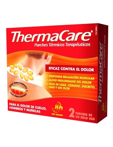 ThermaCare Parches Térmicos Terapéuticos Zona Cuello Hombros y Muñecas, 2Ud