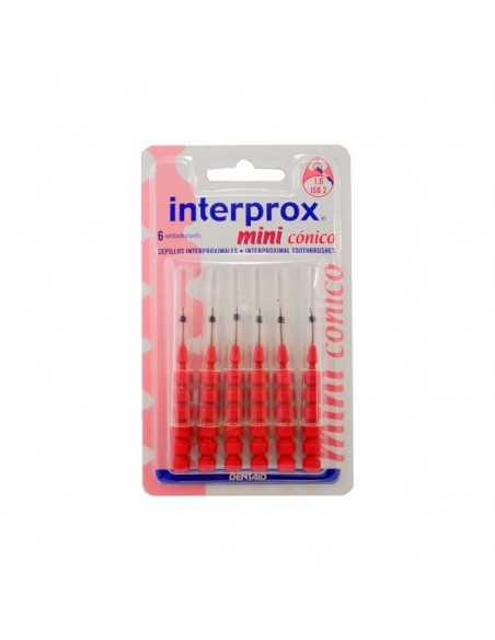 Interprox Cepillos interproximales Mini Cónico, 6Ud