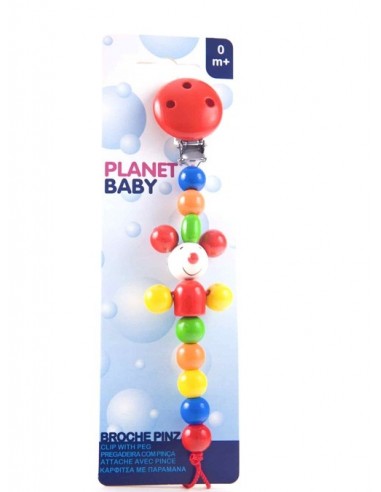 Planet Baby broche pinza  Madera, 1Ud