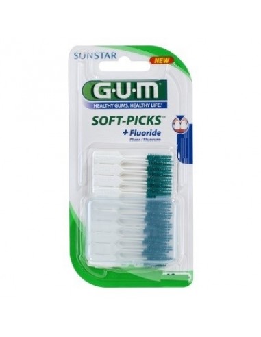 Gum Soft-Picks Filamentos de Goma, 80Ud