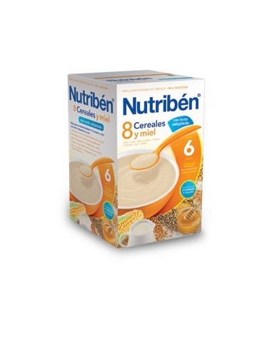 Nutribén 8 Cereales y Miel con leche adaptada, 600g