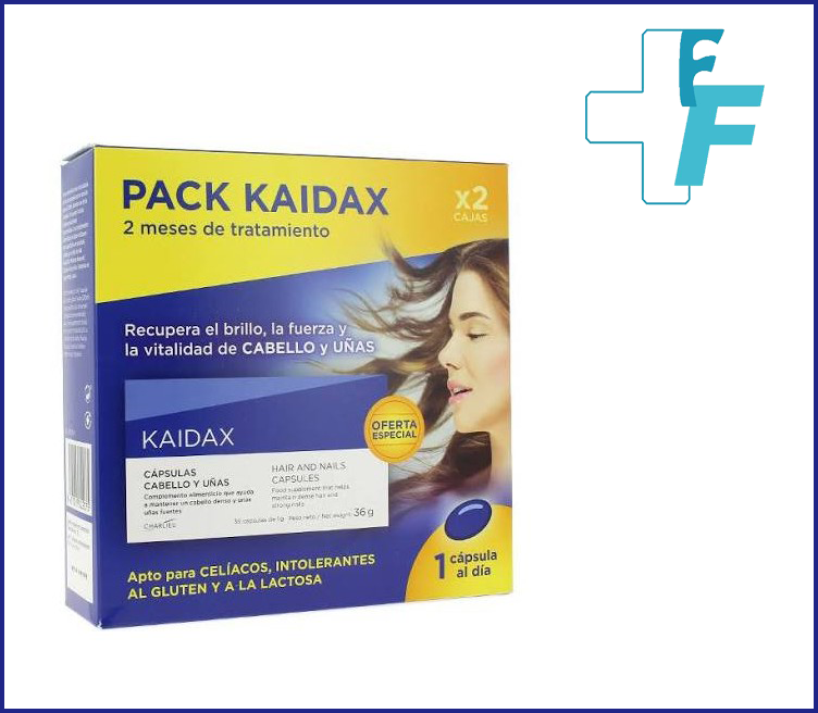 kaidax capsulas anticaida cabello 2x 36 capsulas