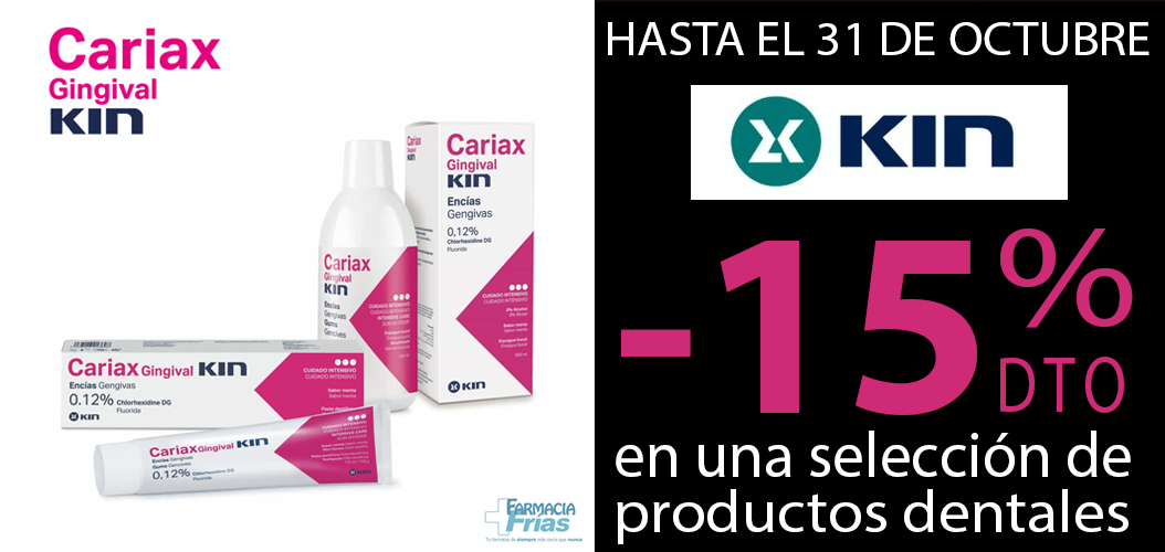 Promoción Kin Cariax Gingival en Farmacia Frias