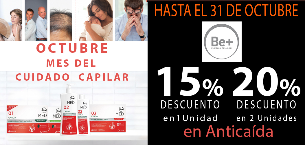 Promoción be Plus Anticaída en Farmacia Frias