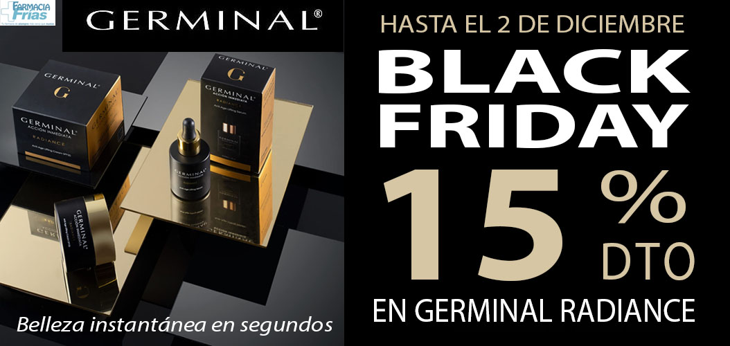 Promoci&oacute;n Black Friday Germinal Radiance en Farmacia Frias