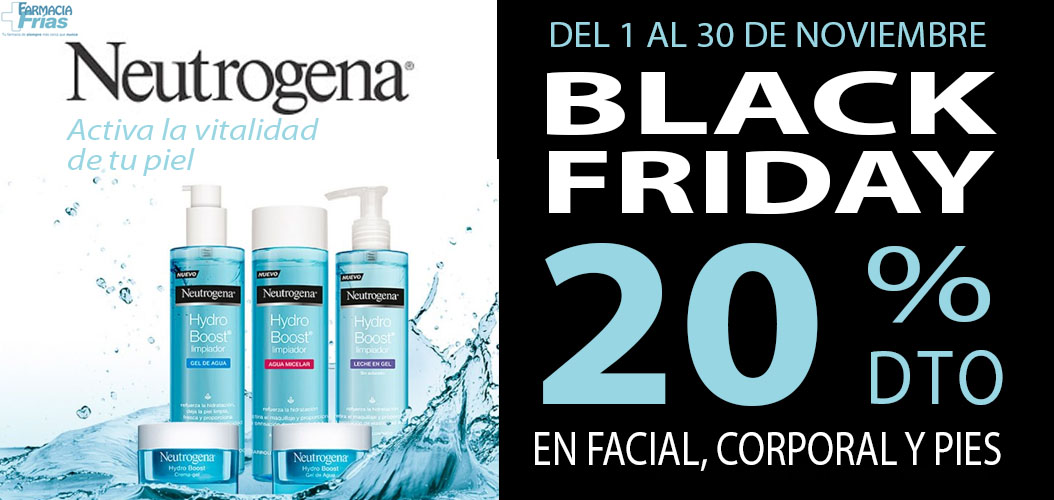 Promoci&oacute;n Black Friday Neutrogena en Farmacia Frias